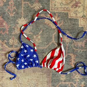 American Flag Bikini Top